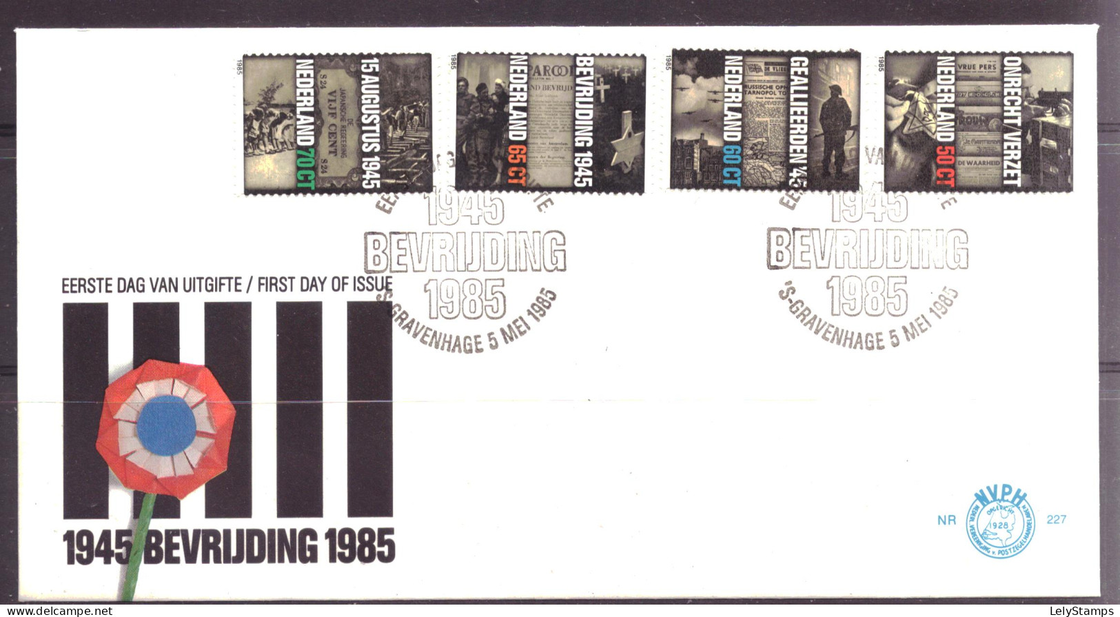 Nederland / Niederlande / Pays Bas / Netherlands E227 FDC (1985) - FDC