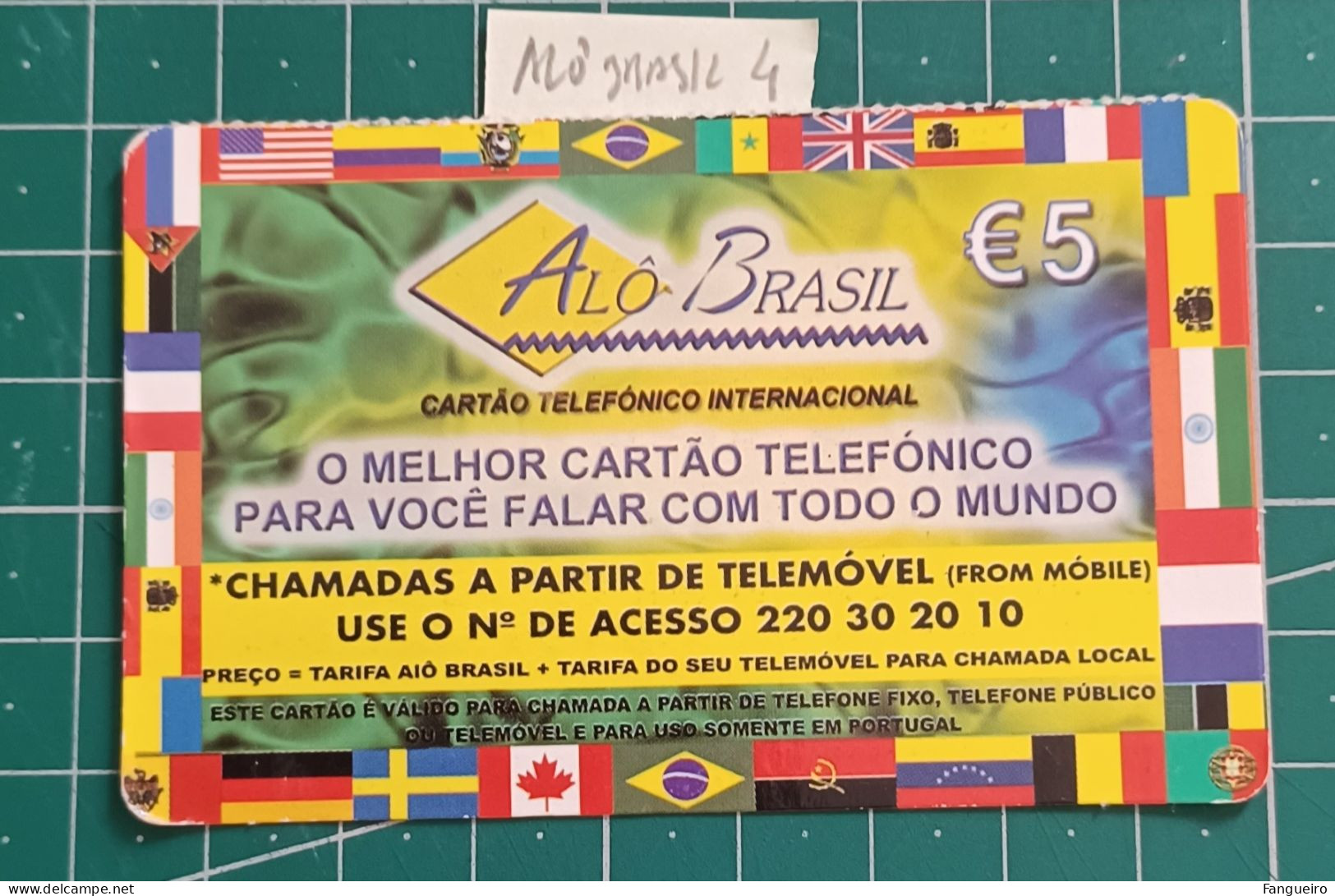 PORTUGAL PREPAID USED PHONECARD ALÔ BRASIL - Portugal