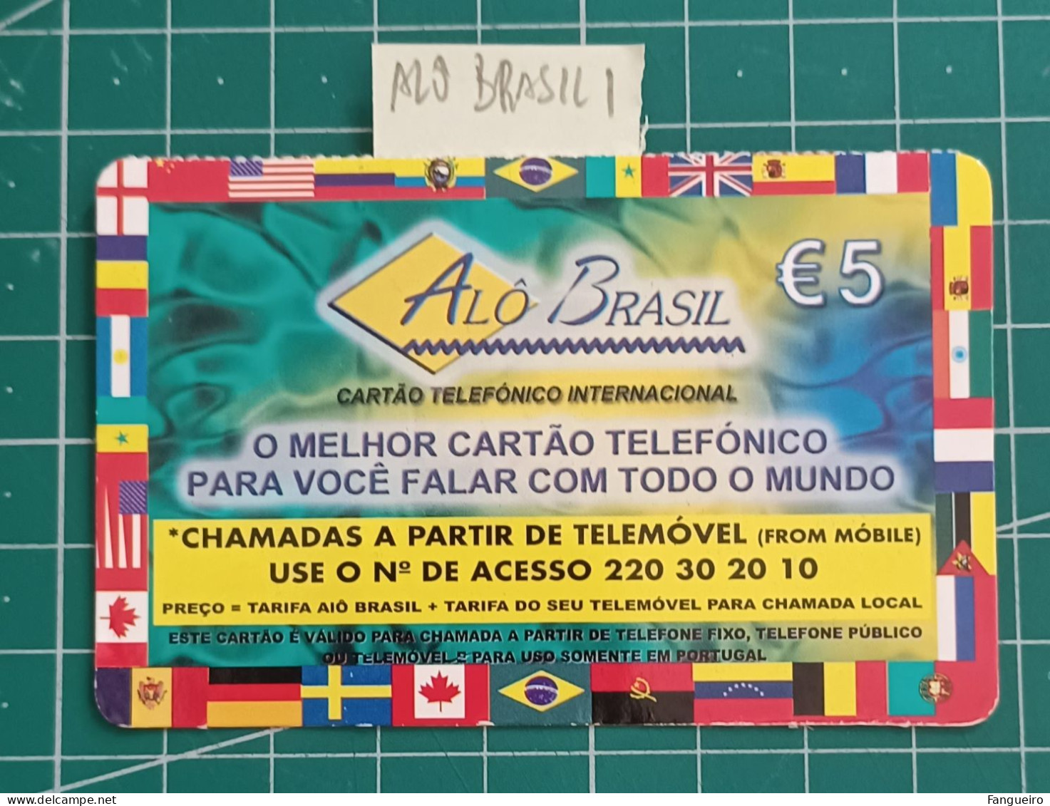 PORTUGAL PREPAID USED PHONECARD ALÔ BRASIL - Portugal