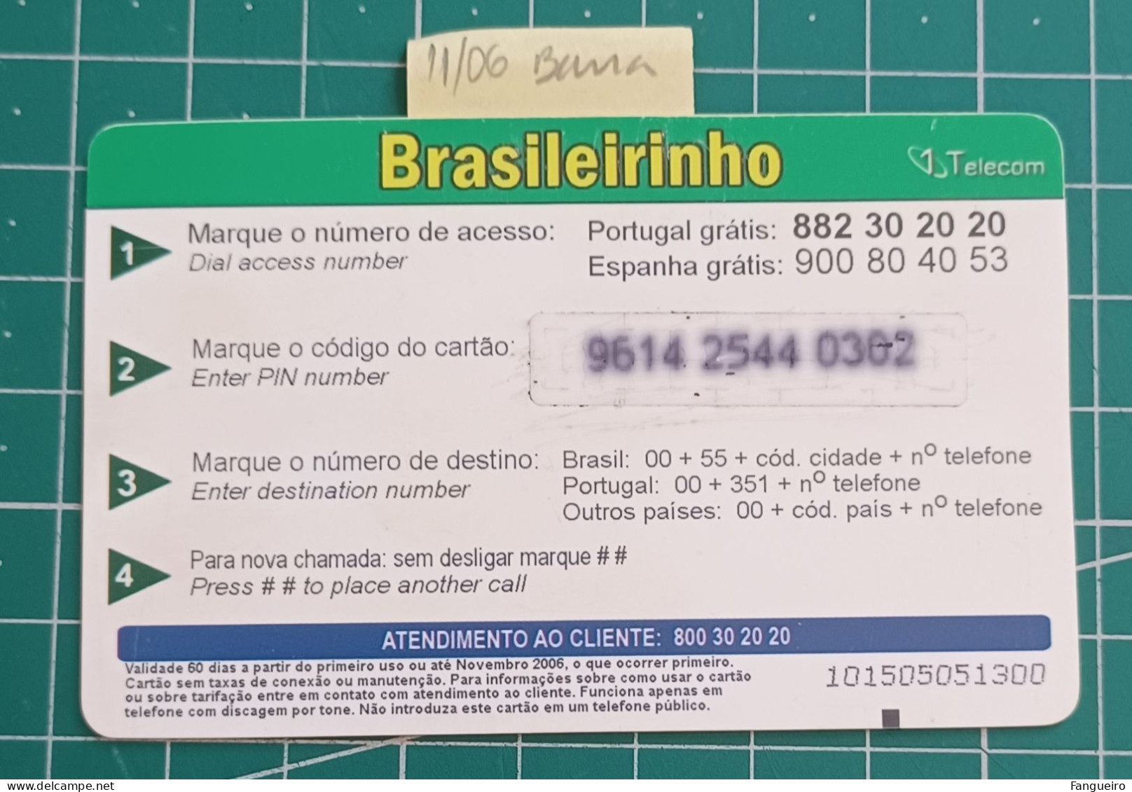 PORTUGAL PREPAID USED PHONECARD BRASILEIRINHO - Portugal