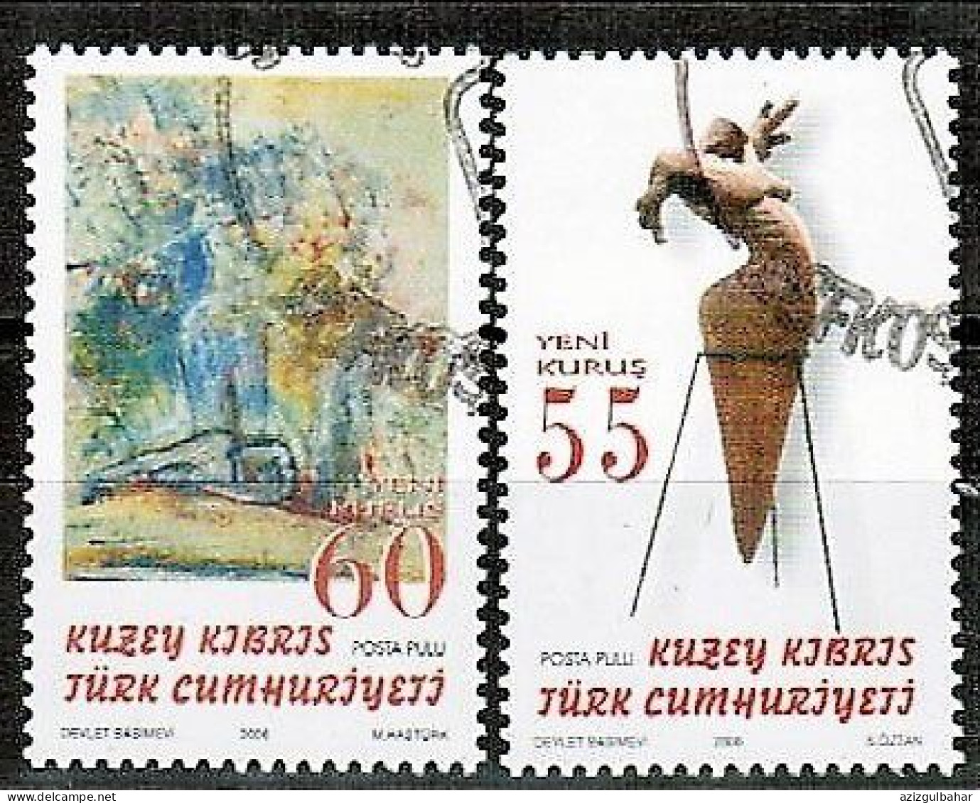2006 - WORKS OF ART -  TURKISH CYPRIOT STAMPS - USED - Usati