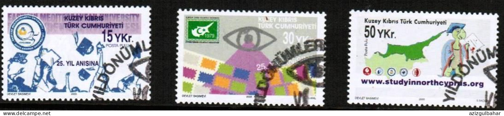 2005 -ANNIVERSARIES AND EVENTS -  TURKISH CYPRIOT STAMPS - USED - Oblitérés