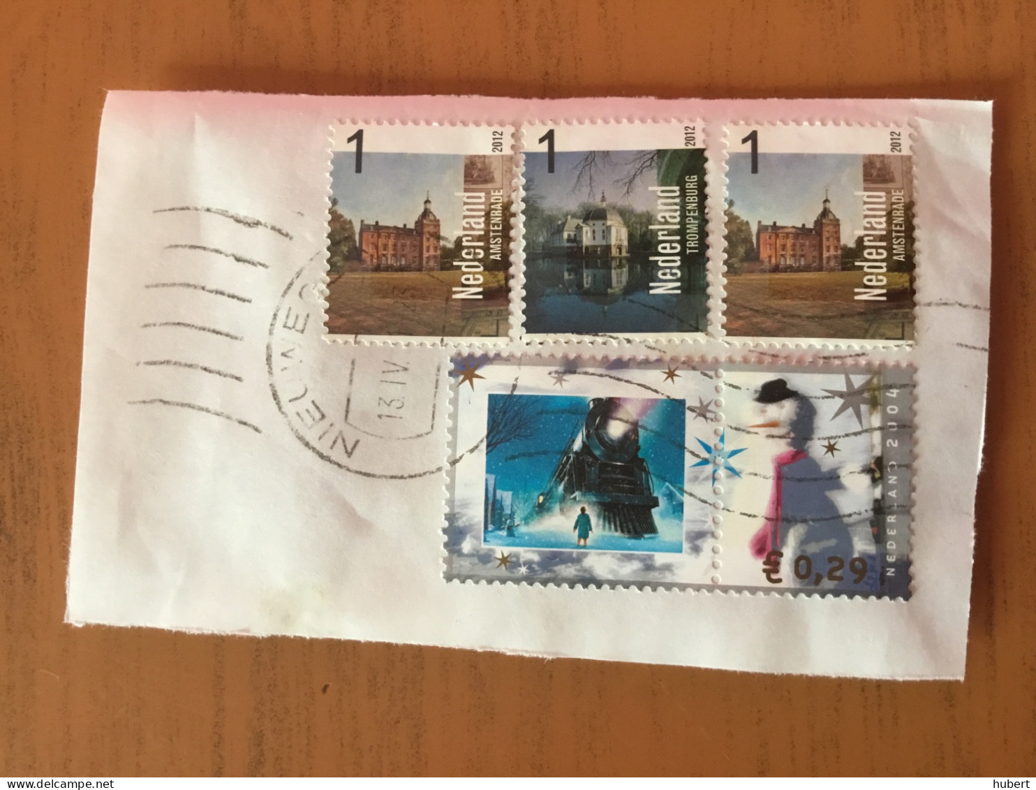 Nederland Timbres 2012 Sur Fragment - Oblitérés