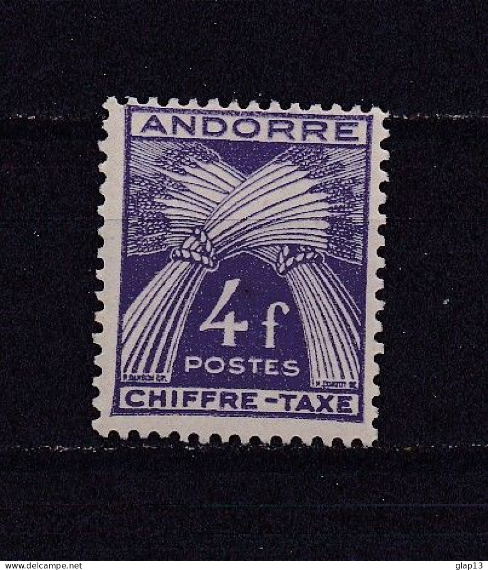 ANDORRE FRANCAIS 1943 TAXE N°28 NEUF** - Unused Stamps