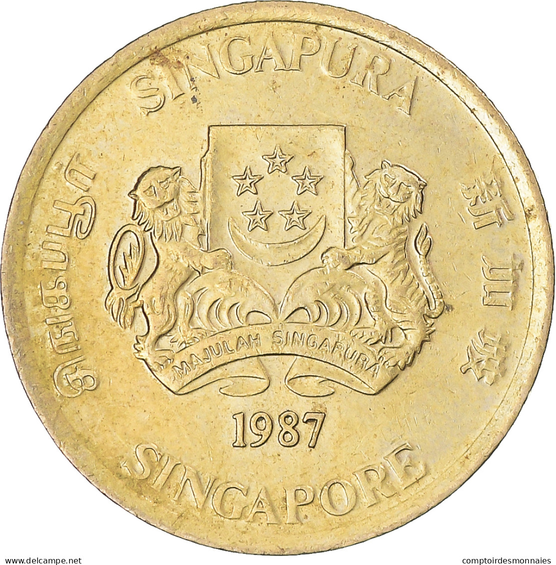 Monnaie, Singapour, 5 Cents, 1987 - Singapore