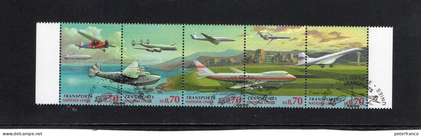 1997 ONU Ginevra -Trasporti Aerei - Used Stamps