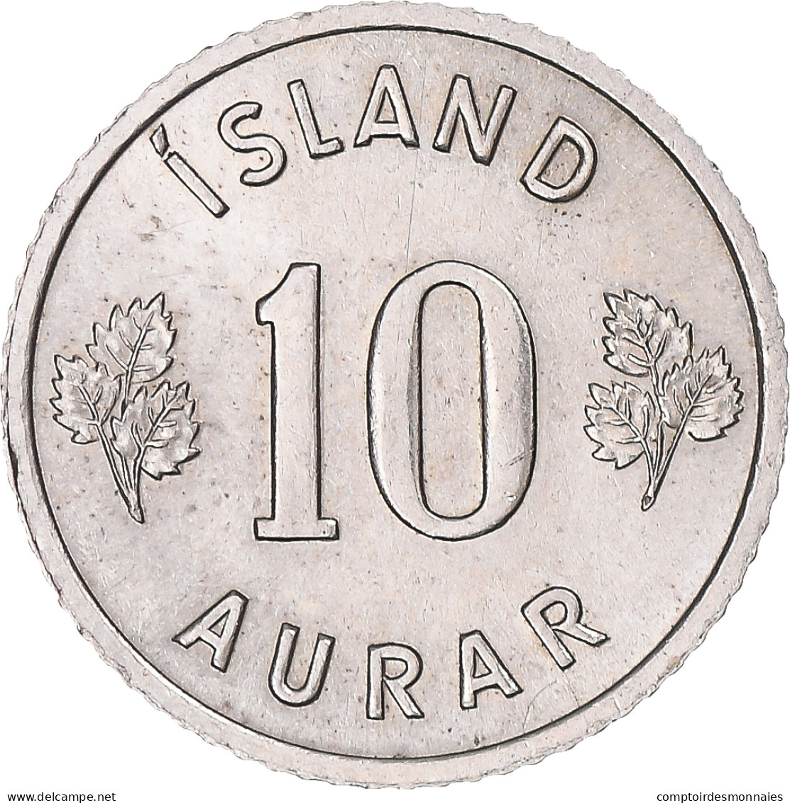 Monnaie, Islande, 10 Aurar, 1966 - Island