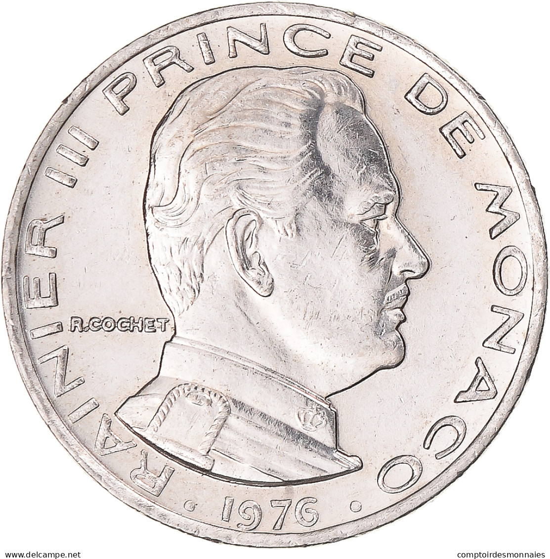 Monnaie, Monaco, 1/2 Franc, 1976 - 1960-2001 Nouveaux Francs