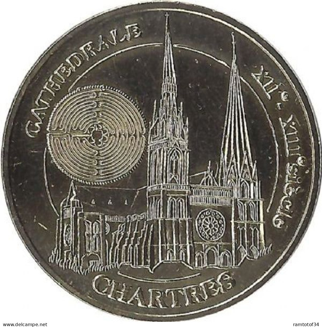 2023 MDP203 - CHARTRES - La Cathédrale De Chartres 3 (Labyrinthe) / MONNAIE DE PARIS - 2023