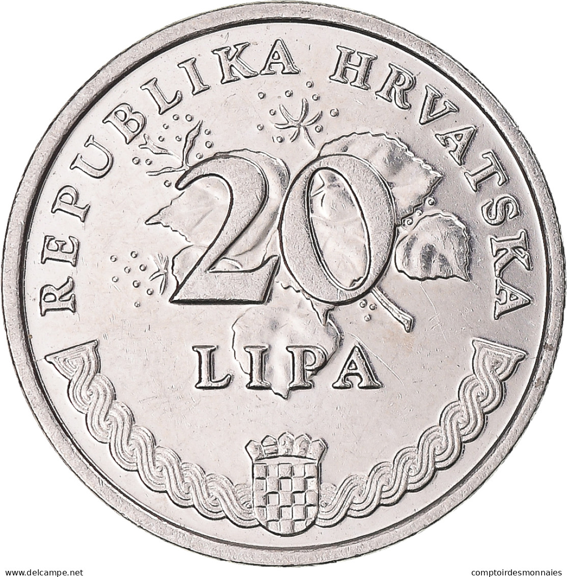 Monnaie, Croatie, 20 Lipa, 2009 - Kroatië