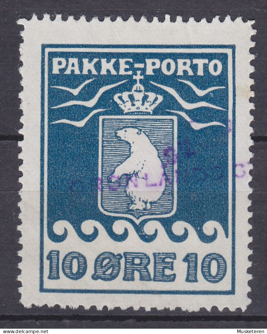 Greenland Pakke-Porto 1915 Mi. 7 A, 10 Øre Polar Bear Eisbär Perf. 11½ (2 Scans) - Colis Postaux