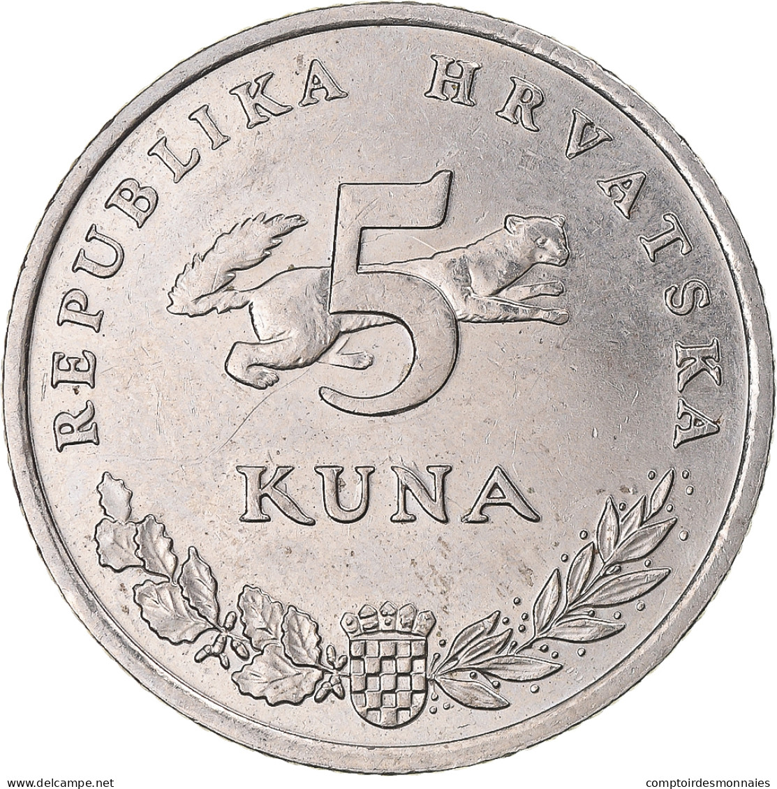 Monnaie, Croatie, 5 Kuna - Kroatië