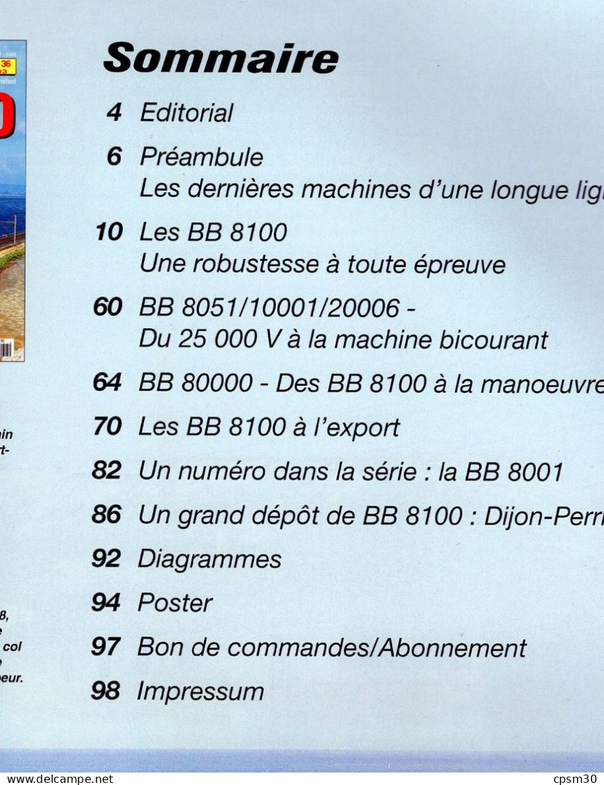 Revue Le Train, N° HS 036, 4/2003, Les BB 8100, Carrière, De La Ligne à La Manœuvre - Railway & Tramway