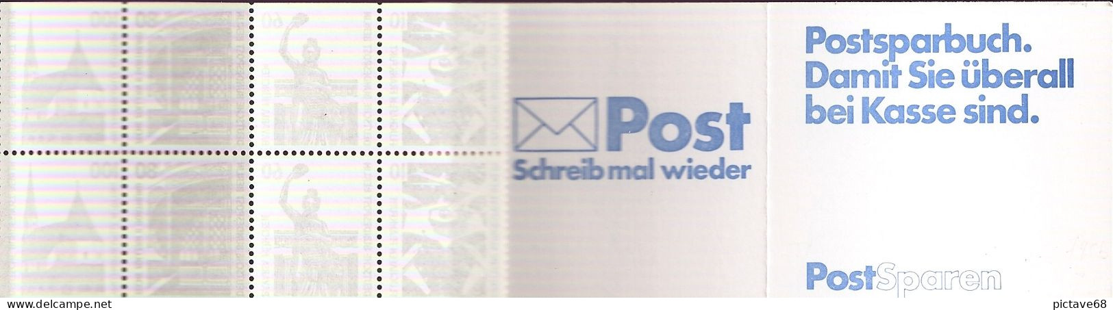 ALLEMAGNE / BERLIN / CARNET N° YVERT 795b / N° MICHEL C23 COUVERTURE BLEUE - Postzegelboekjes