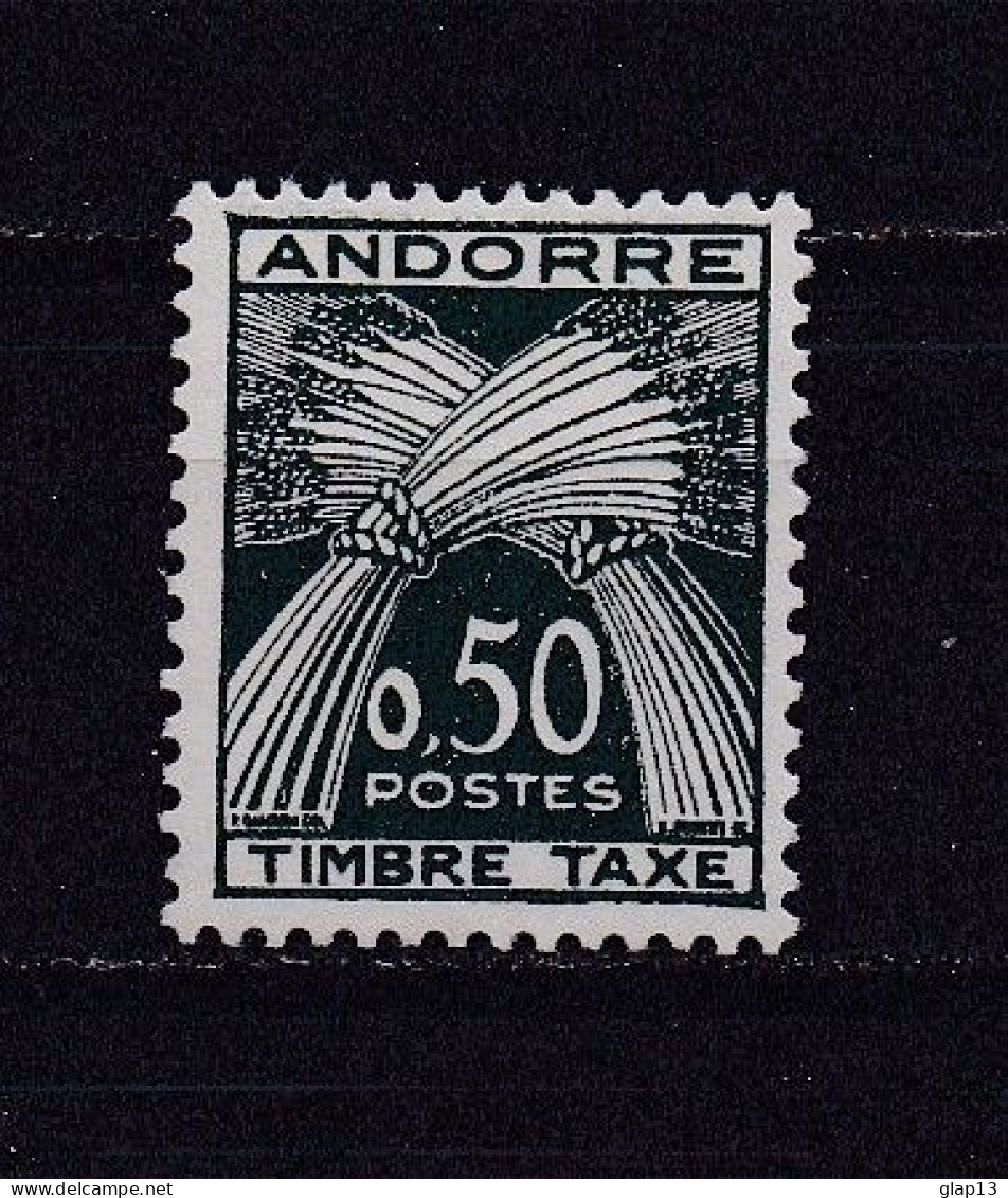 ANDORRE FRANCAIS 1961 TAXE N°44 NEUF AVEC CHARNIERE - Ongebruikt