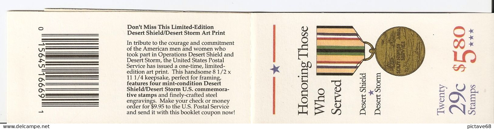 U.S.A. / CARNETS / BOOKLETS / N° YVERT: C 1955a - N° SCOTT: - 3. 1981-...