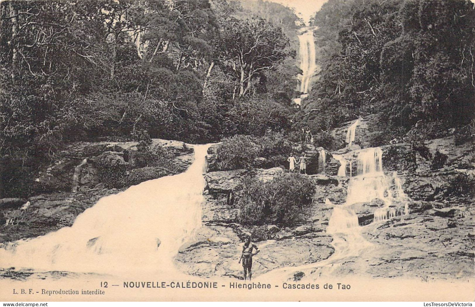 FRANCE - NOUVELLE CALEDONIE - Cascade De Tao - Hiendighène - Carte Postale Ancienne - Nouvelle Calédonie