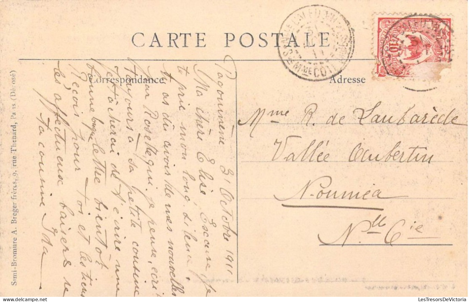FRANCE - NOUVELLE CALEDONIE - Cascade De Tao - Hiendighène - Carte Postale Ancienne - Nouvelle Calédonie