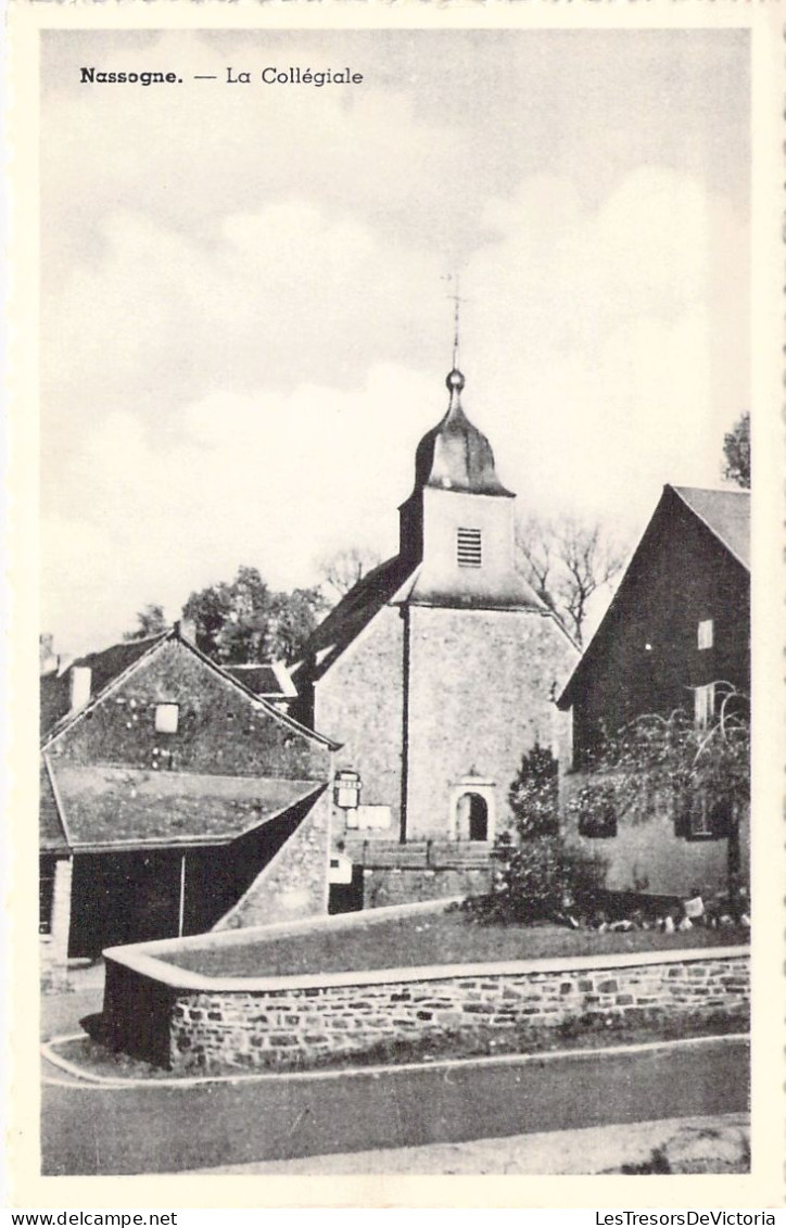 CPA - BELGIQUE - NASSOGNE - La Collégiale - CARTE POSTALE ANCIENNE - Nassogne