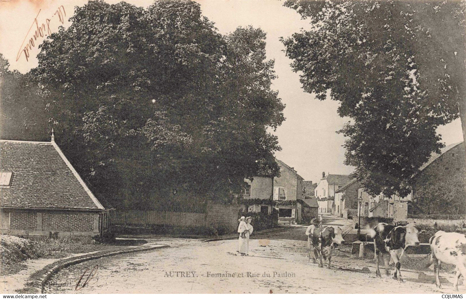 70 - AUTREY - S20306 - Fontaine Et Rue Du Paulon - Agriculture - Autrey-lès-Gray