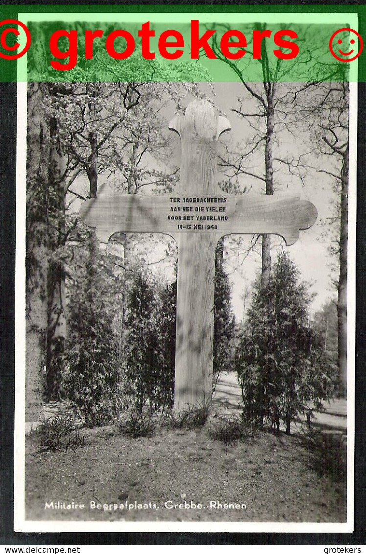 GREBBE RHENEN Militaire Begraafplaats 1943 - Rhenen