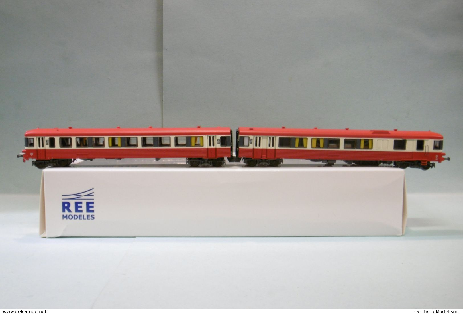 Mikadotrain / REE - Autorail EAD X 4524 + XR 8534 Toit Rouge Sotteville SNCF ép. V Réf. NW-202 Neuf N 1/160 - Locomotives