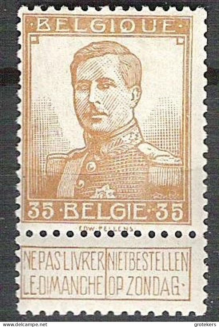 113 -V1  **  Dubbel Punt Na België - 1901-1930
