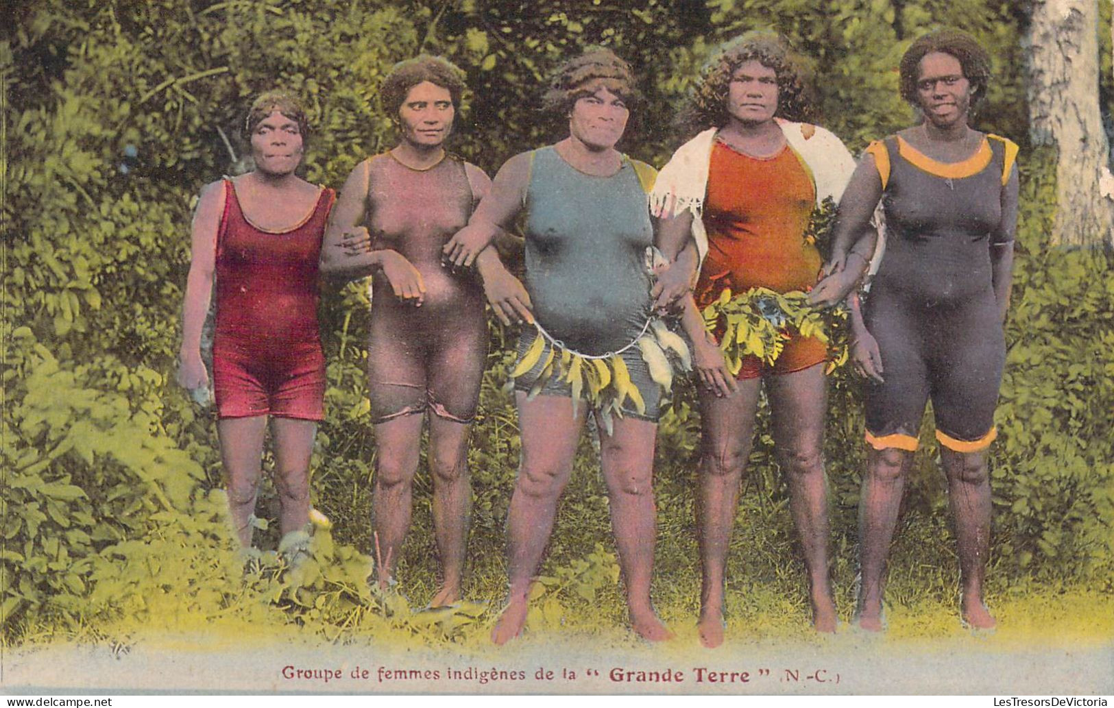 FRANCE - NOUVELLE CALEDONIE - Groupe De Femmes Indigènes De La GRANDE TERRE - Carte Postale Ancienne - Nouvelle Calédonie