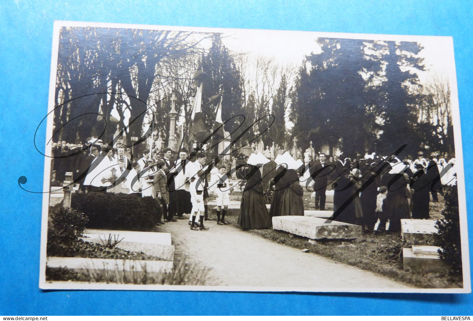 Photographe A.  MOUCHIROUD Funérailles Cimetière Carte Photo Region D69 - Other & Unclassified