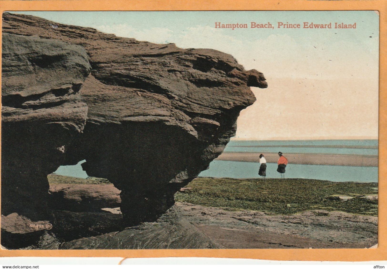 Hampton Beach Prince Edward Island Canada Old Postcard - Otros & Sin Clasificación