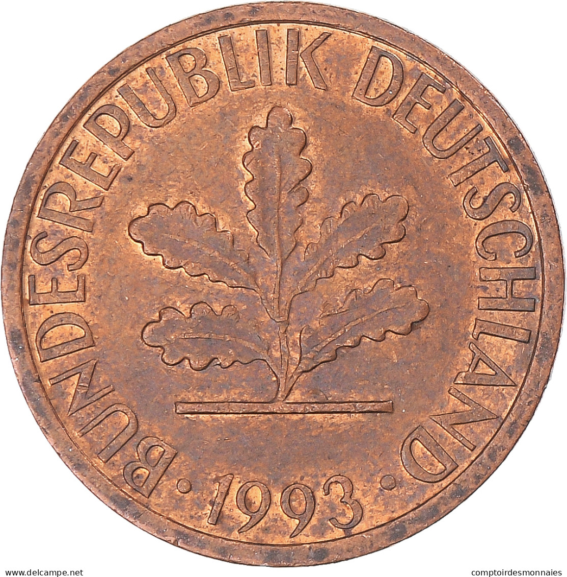 Monnaie, Allemagne, Pfennig, 1993 - 1 Pfennig