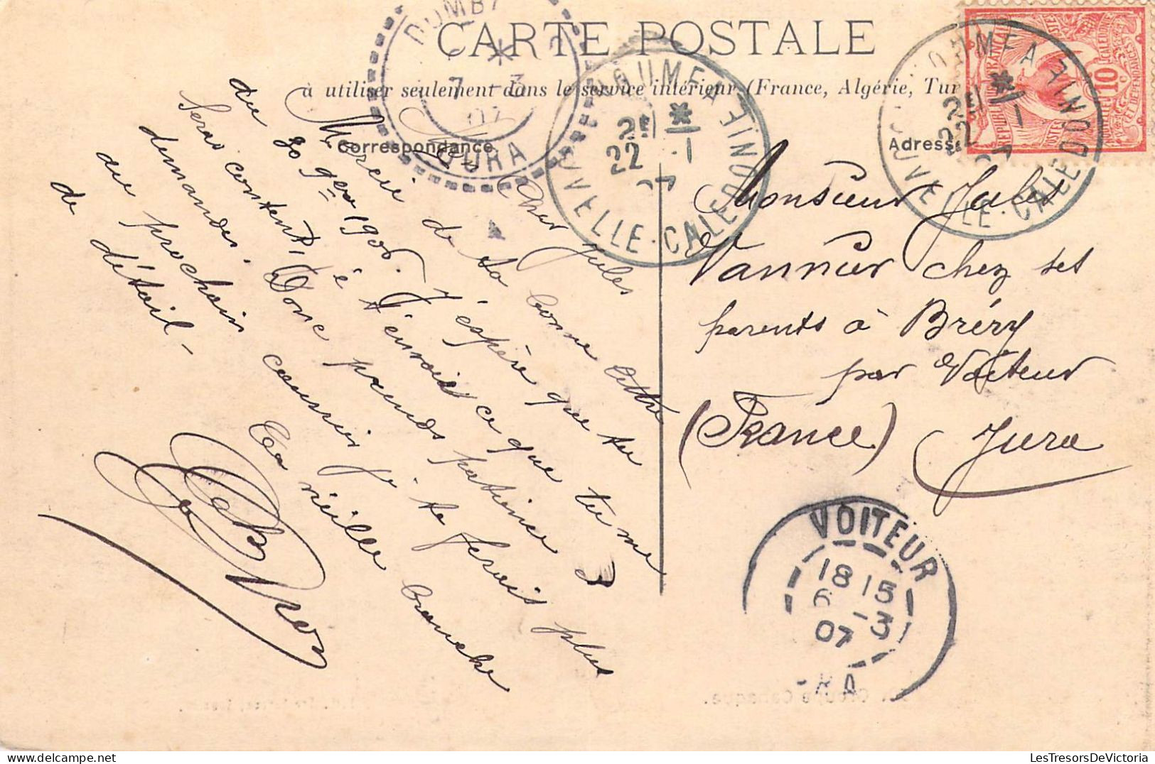 FRANCE - NOUVELLE CALEDONIE - Groupe Canaque - Edit Fre Daroux - Carte Postale Ancienne - Nouvelle Calédonie