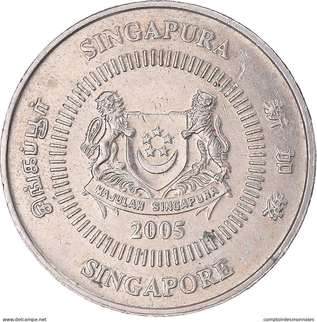 Monnaie, Singapour, 50 Cents, 2005 - Singapur