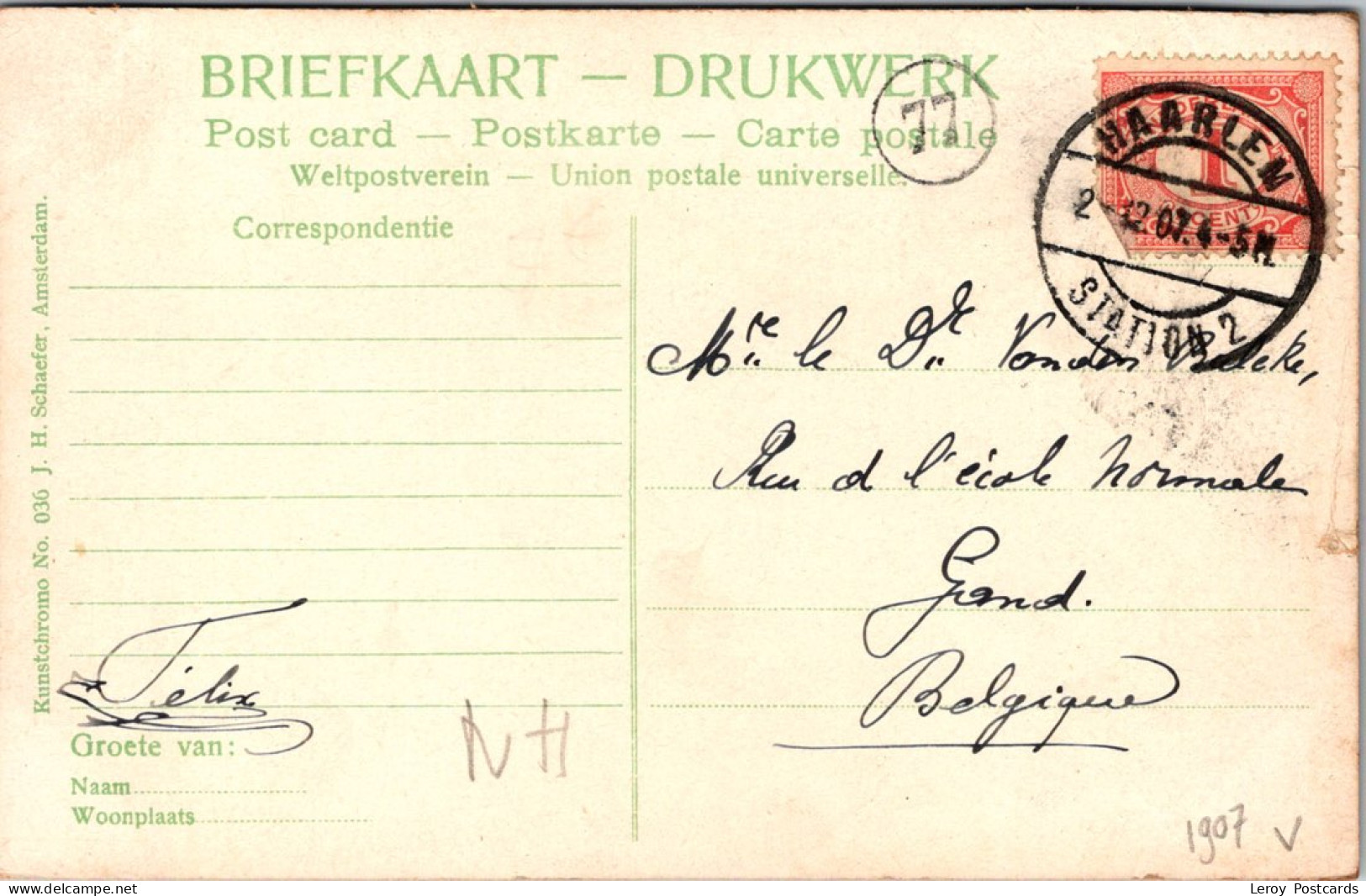 #3554 - Bloemendaal, Dorp, Omstr. V. Haarlem 1907 (NH) - Bloemendaal