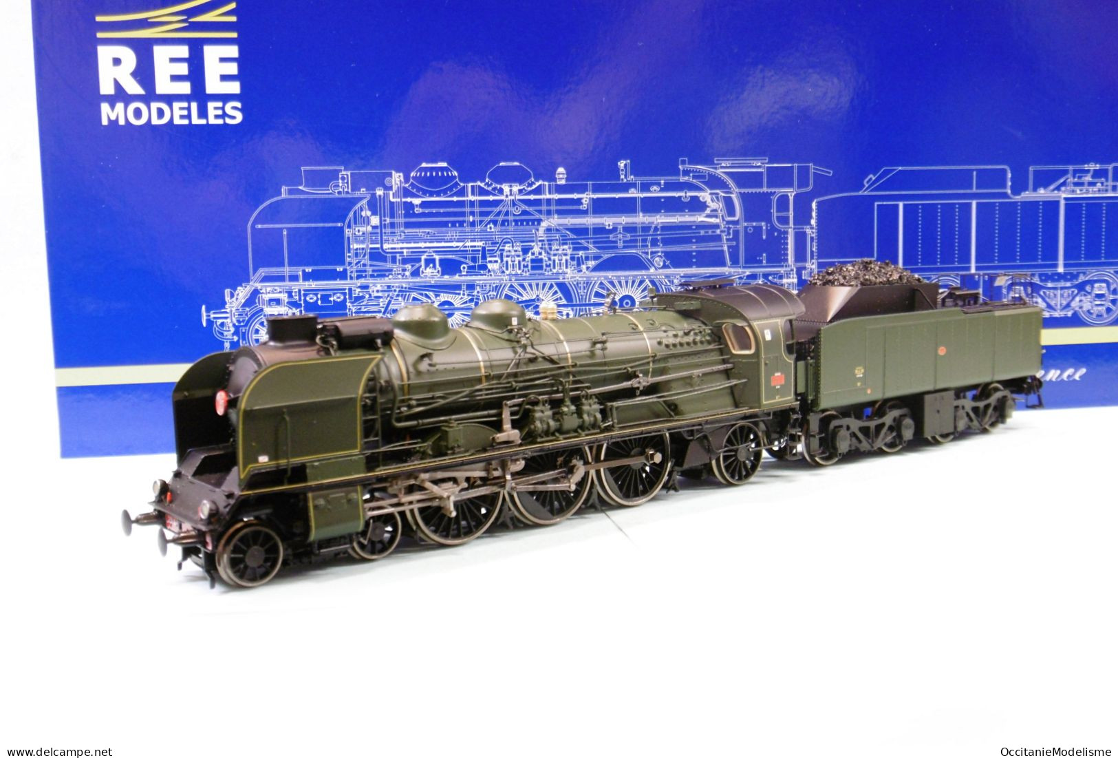 REE - Locomotive Vapeur PACIFIC 231 K 4 Boulogne ép. III Réf. MB-132 Neuf NBO HO 1/87 - Locomotives