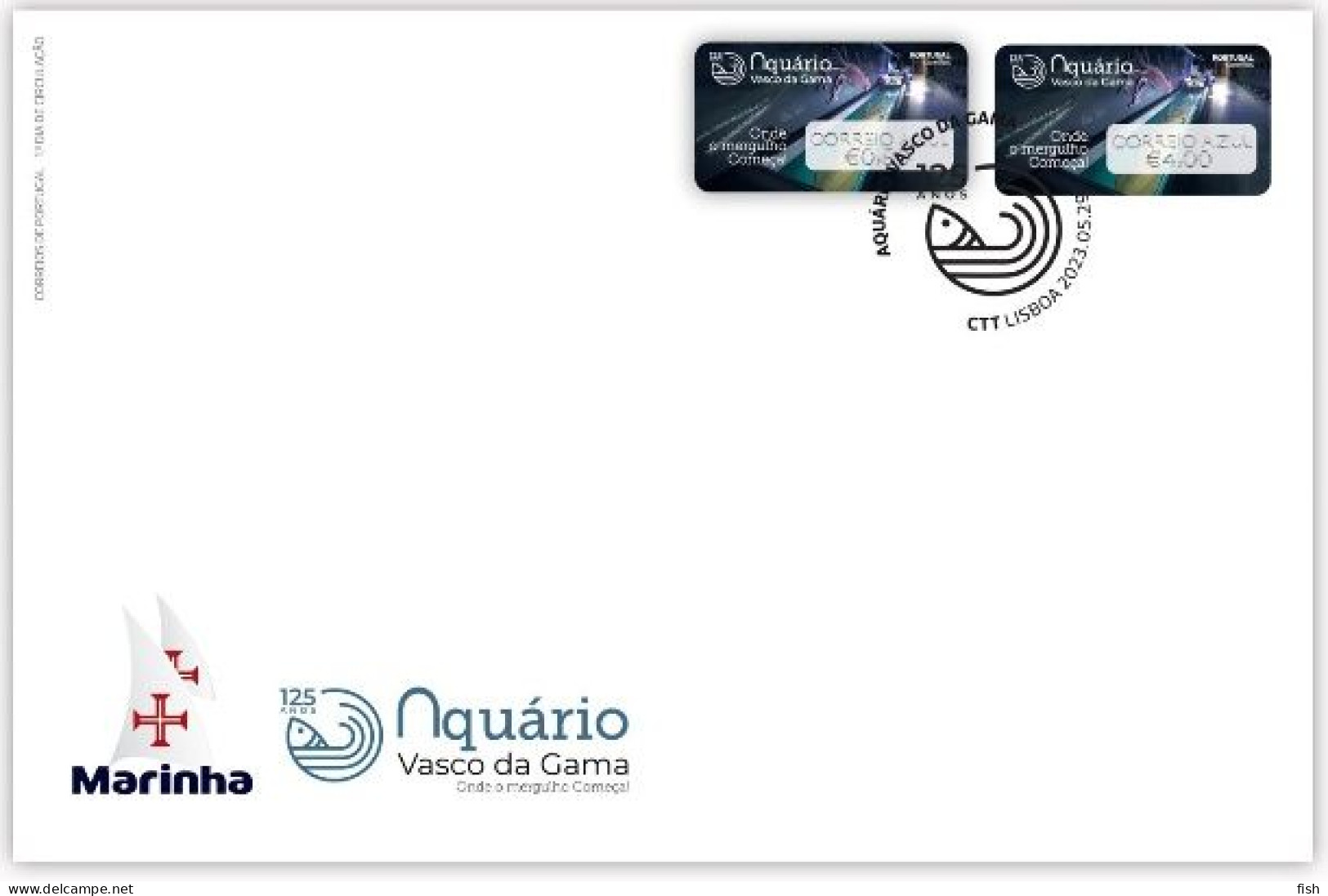 Portugal & FDC 125 Years Vasco Da Gama Aquarium, Sala Lula 2023 (911119) - FDC