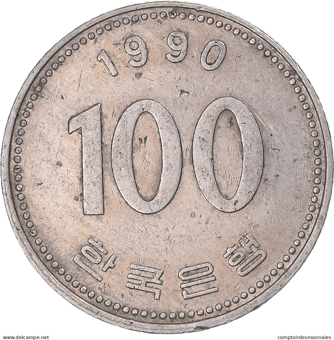 Monnaie, Corée, 100 Won, 1990 - Corée Du Sud