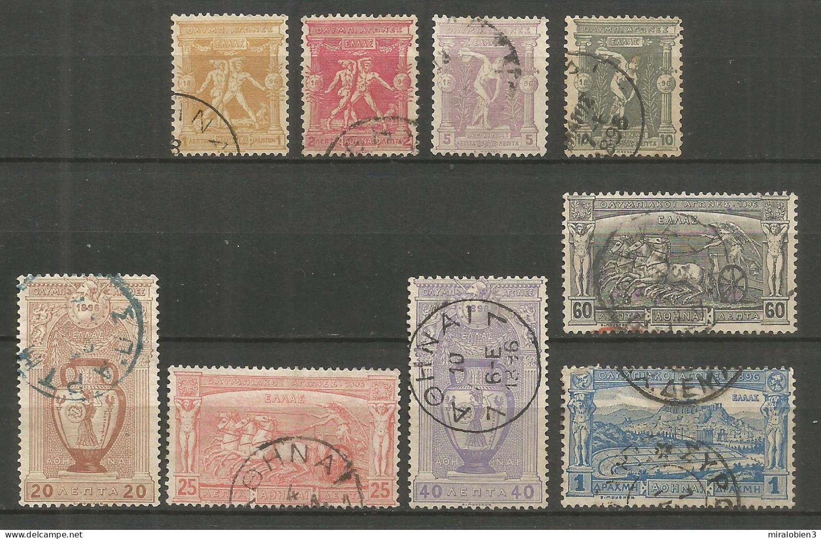 GRECIA YVERT NUM. 101/109 USADOS - Used Stamps