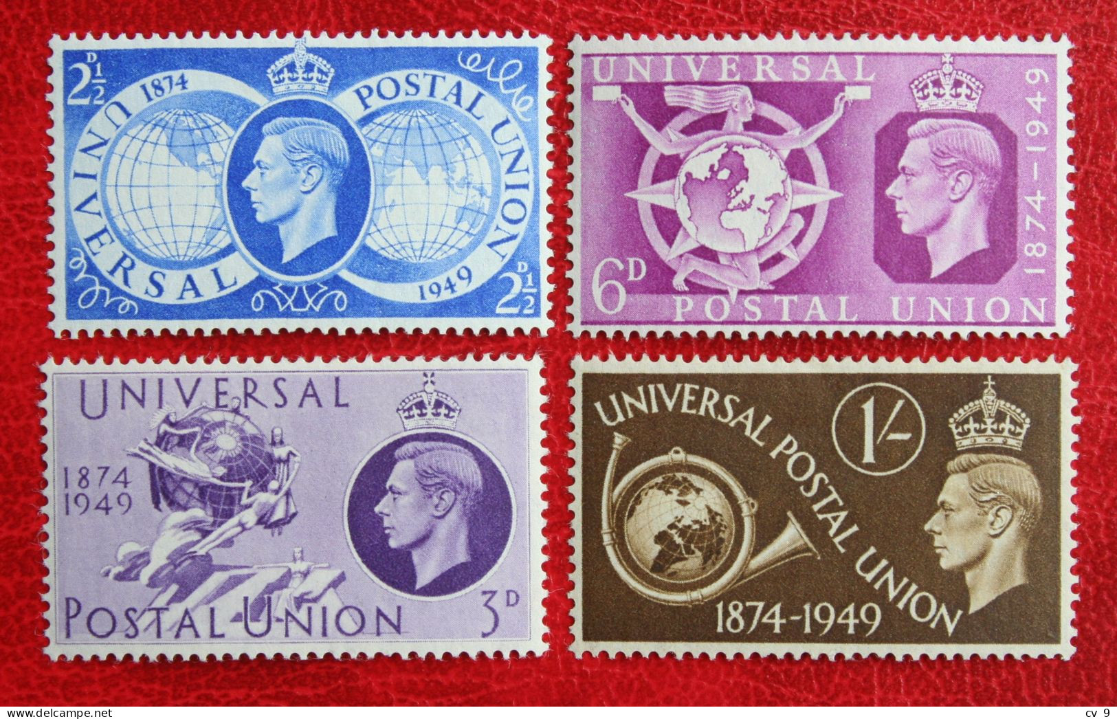 75 Years Of UPU King George VI (Mi 241-244) 1949 Ongebruikt / MH * ENGLAND GRANDE-BRETAGNE GB GREAT BRITAIN - Ongebruikt