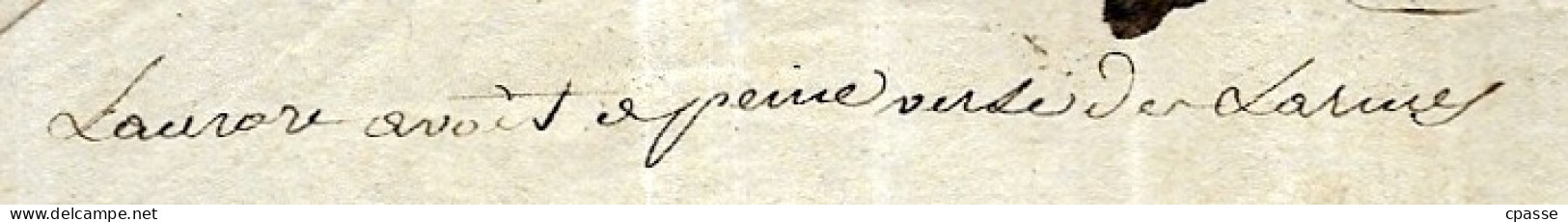 Manuscrit Ancien (XVIIe XVIIIe Siècle) Texte Poétique à Décrypter "L'Aurore Avait à Peine Versé Des Larmes"... ** Poésie - Manuscrits