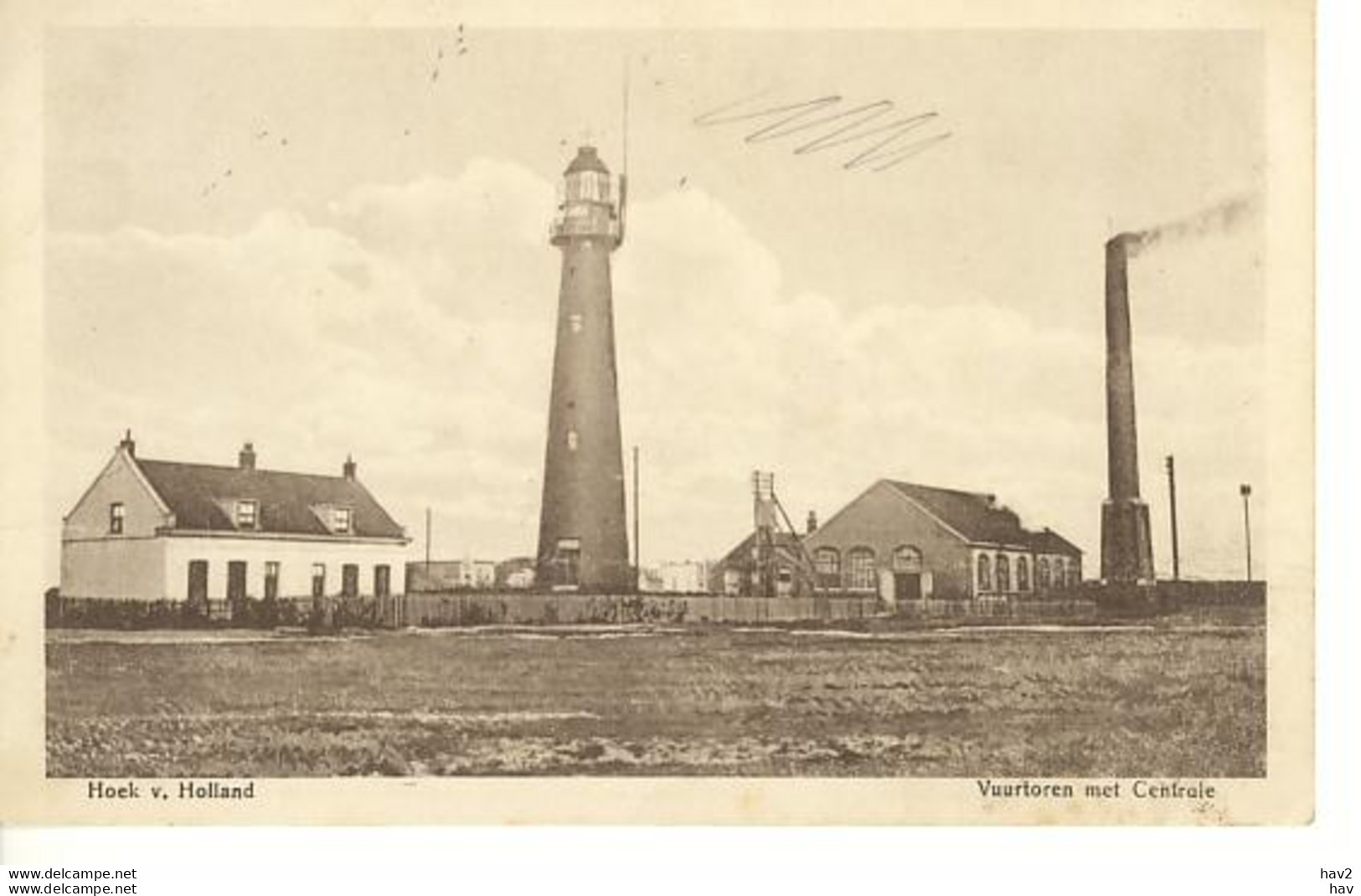 Hoek Van Holland Vuurtoren En Centrale 4379 - Hoek Van Holland