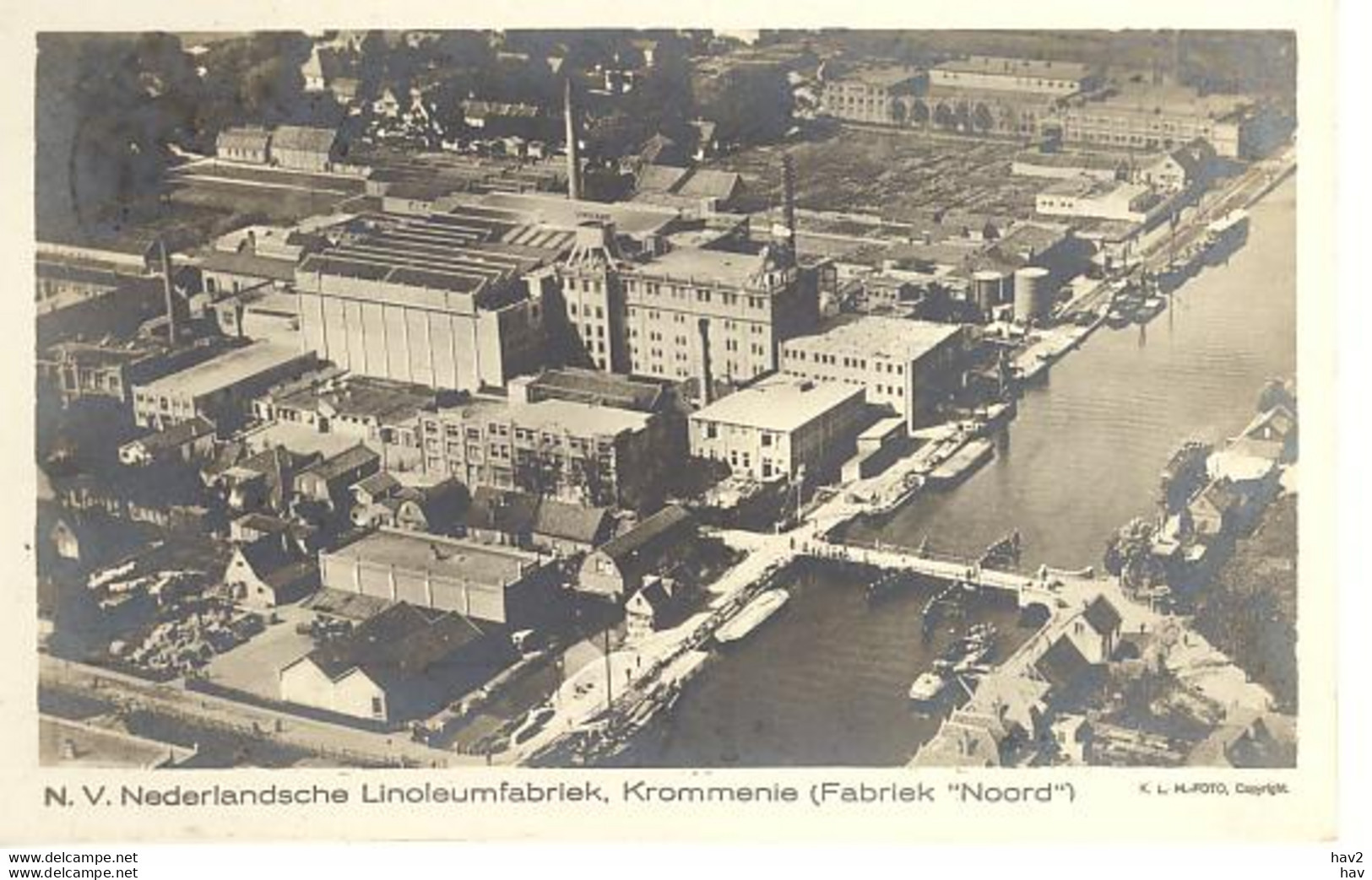 Krommenie Linoleumfabriek Luchtfoto 4664 - Zaanstreek