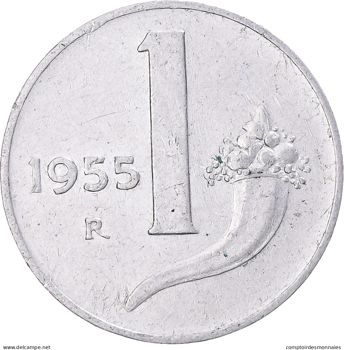 Monnaie, Italie, Lira, 1955 - 1 Lira