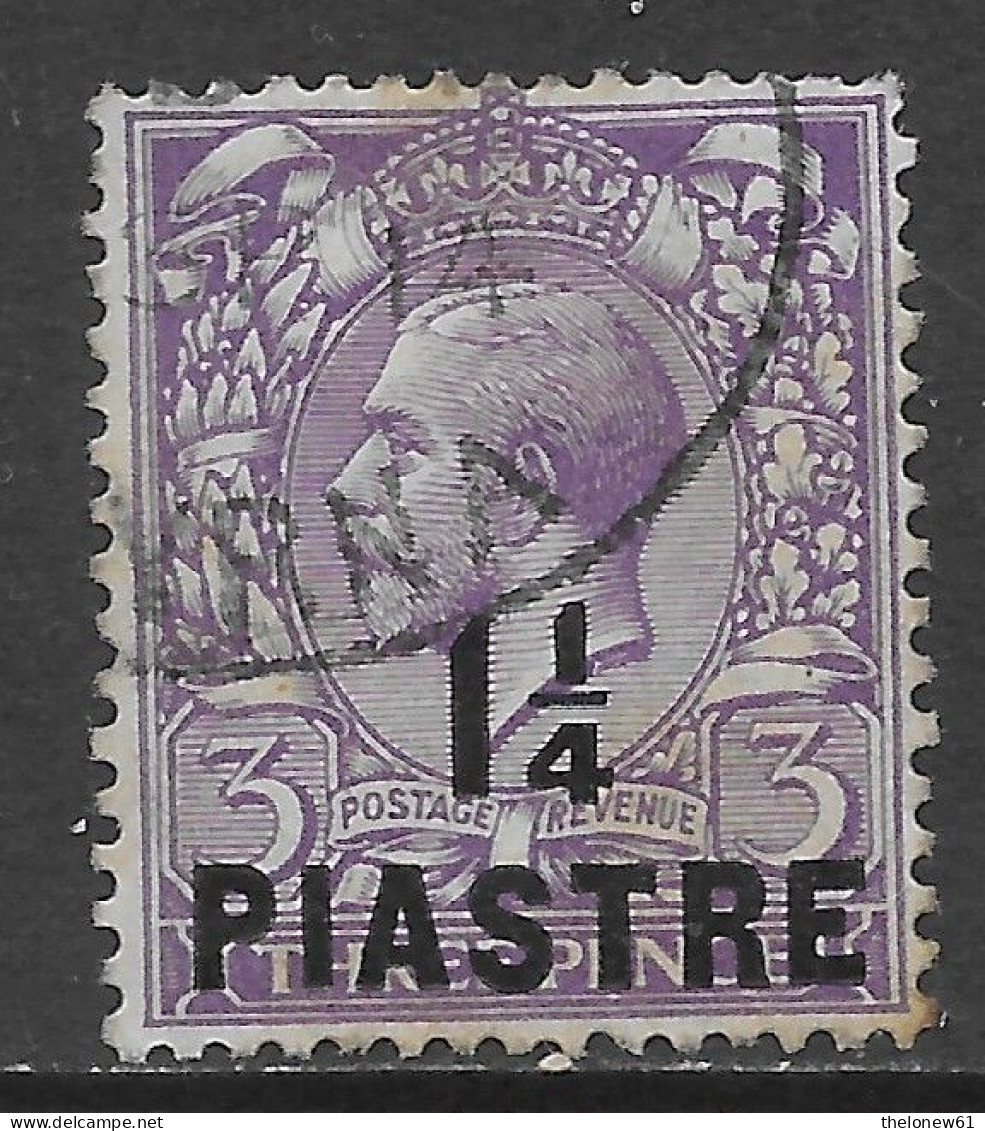 Great Britain 1913 Turkish Empire George V Surcharged 1¼Pi Mi N.41 US - Brits-Levant