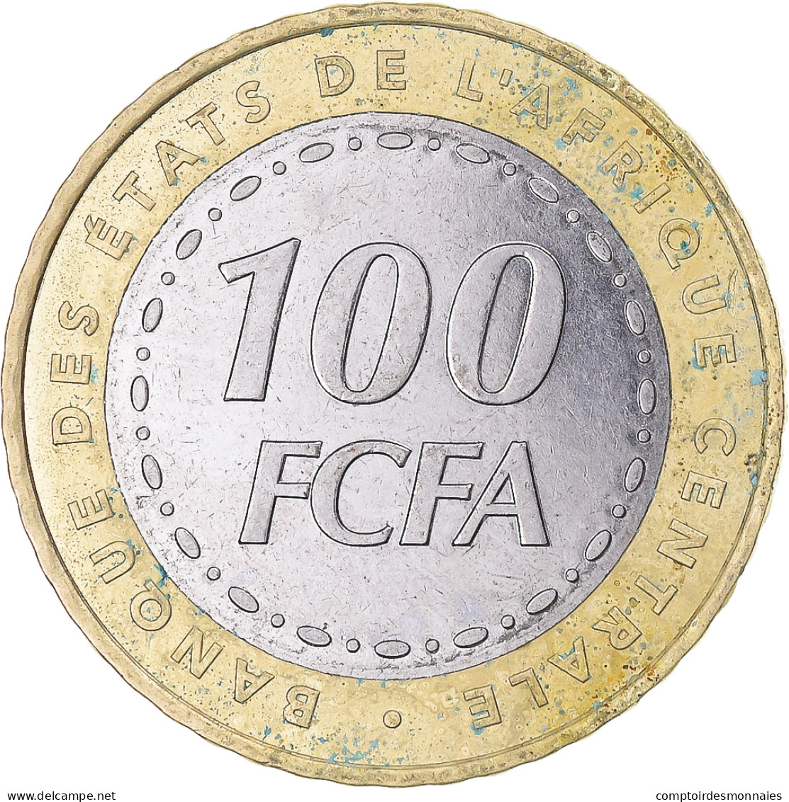 Monnaie, États De L'Afrique Centrale, 100 Francs, 2006 - República Centroafricana