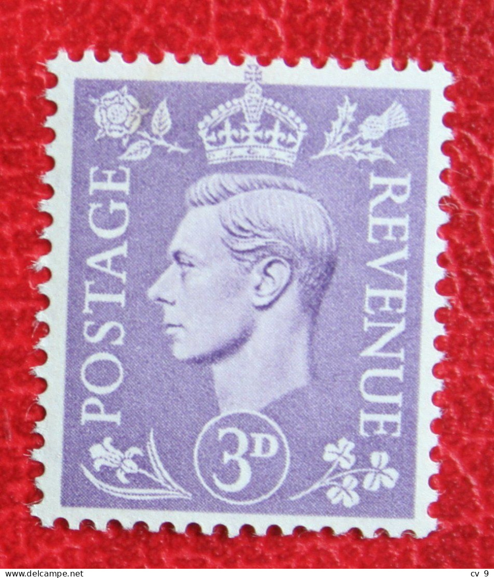 3d George VI (Mi 226 Yv 214) 1937-1942 1941 POSTFRIS / MNH ** ENGLAND GRANDE-BRETAGNE GB GREAT BRITAIN - Nuevos