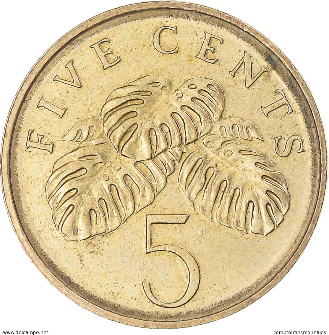 Monnaie, Singapour, 5 Cents, 2007 - Singapour