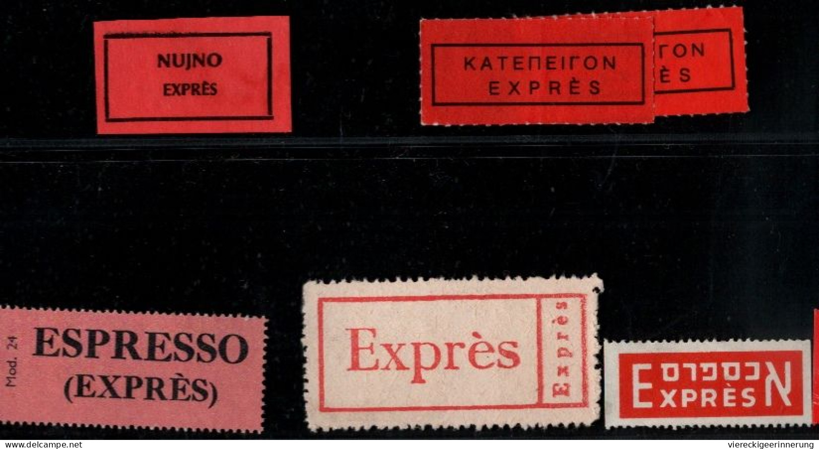 ! Lot Of 56 Expess-Zetteln, Expres Labels, Eilbotenzettel, Eilzustellung, Espresso, Eilt - Collections (without Album)