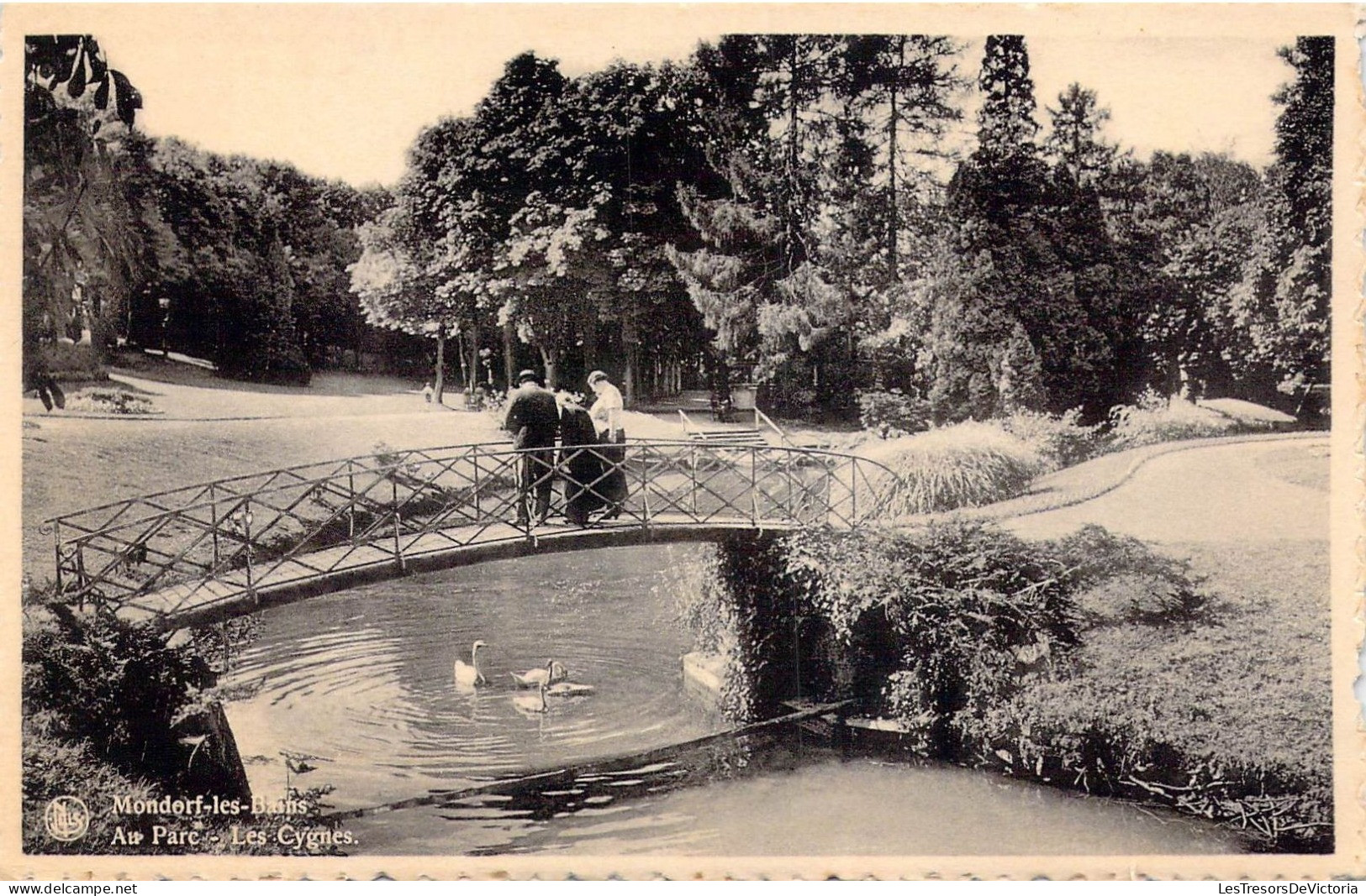 LUXEMBOURG - Mondorf-les-Bains - Au Parc - Les Cygnes - Carte Postale Ancienne - Mondorf-les-Bains