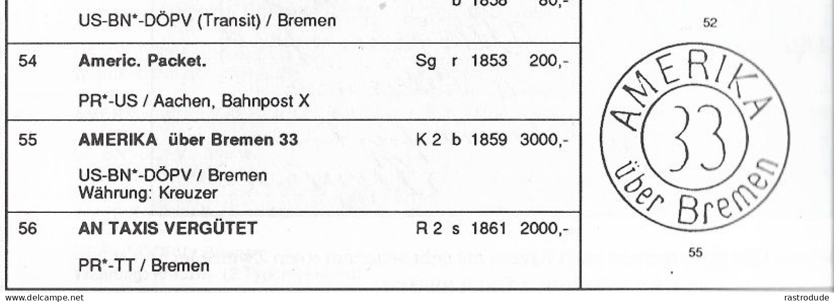 1859 TRANSATLANTIC MOURNING COVER NASHVILLE USA To HEIDELBERG Via BREMEN - VERY RARE TRANSIT PM - Bremen